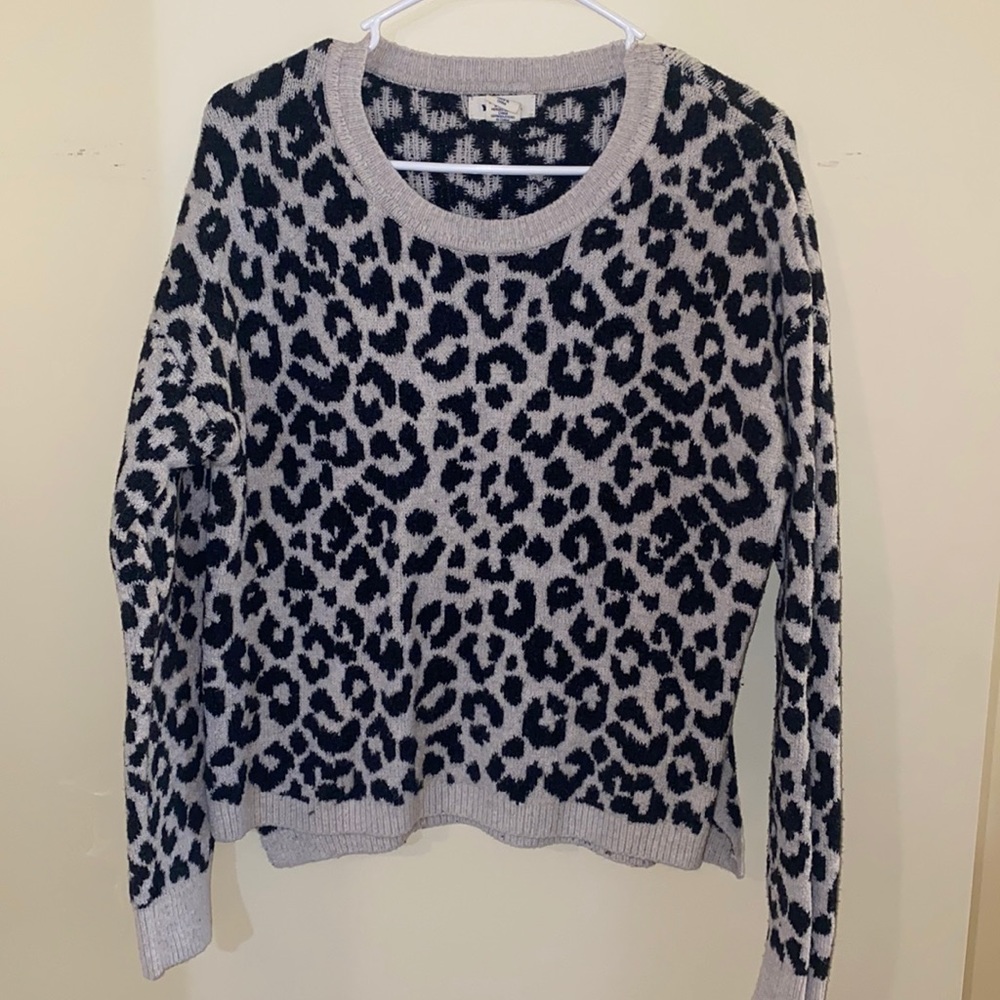 Cheetah print sweater